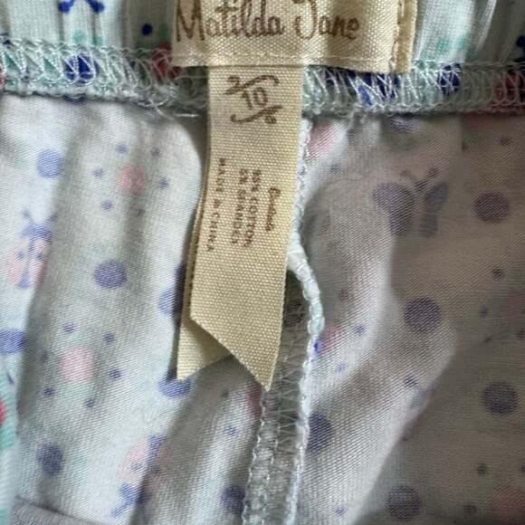 Matilda Jane Girls Ruffle Pants Happy and Free Butterfly Ladybugs sz10 k1 - Picture 6 of 7